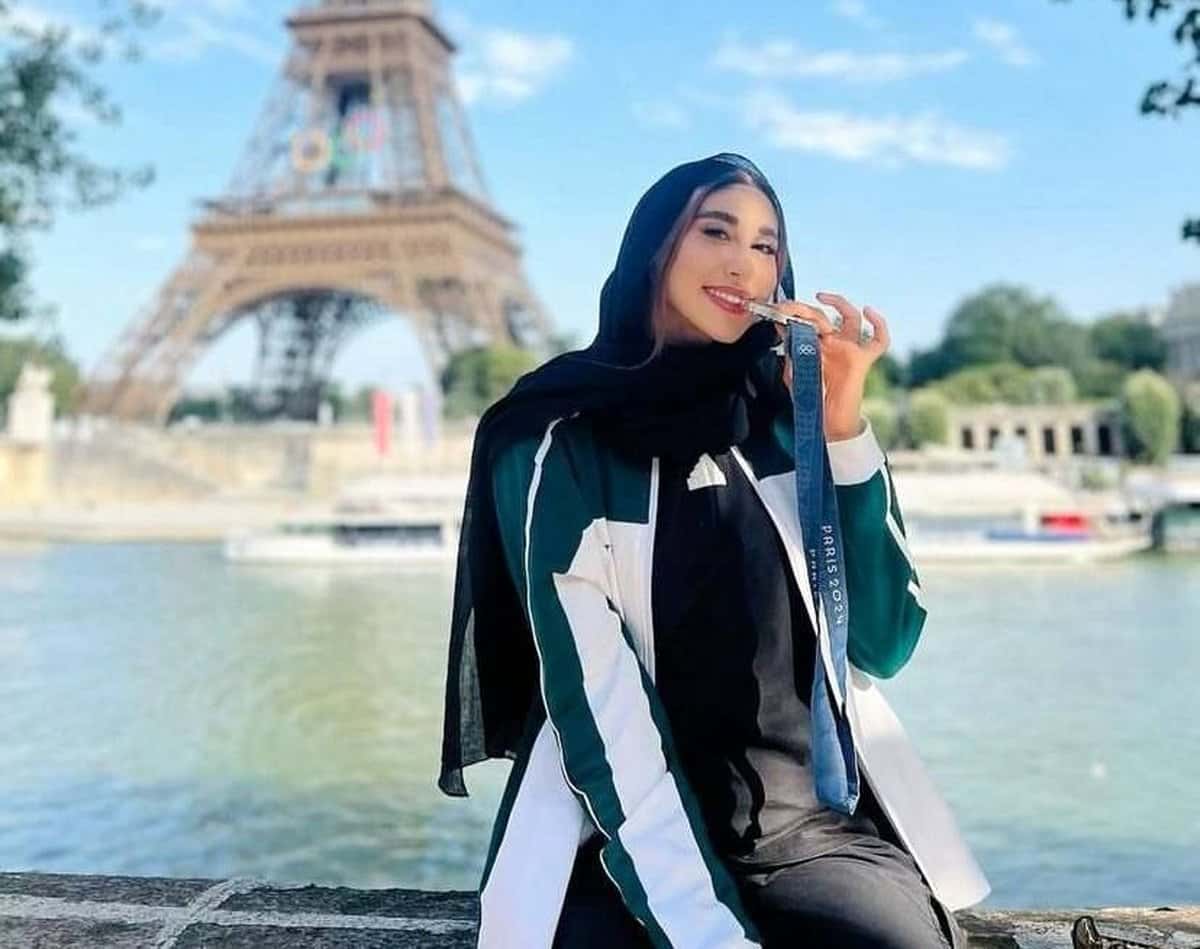 ناهید کیانی - نایبقهرمان المپیک 2024 - تکواندو - ناهید کیانی و برج ایفل