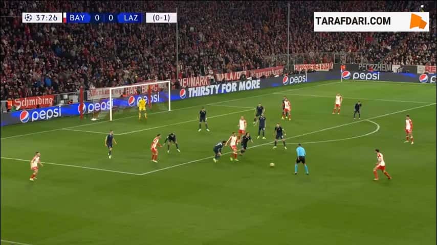 خلاصه بازی بایرن مونیخ 3-0 لاتزیو (لیگ قهرمانان اروپا - 2023/24)