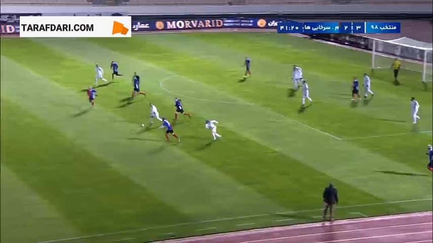 گل دوم رسول خطیبی به منتخب سرخابیها (منتخب 98 4-2 منتخب سرخابیها)