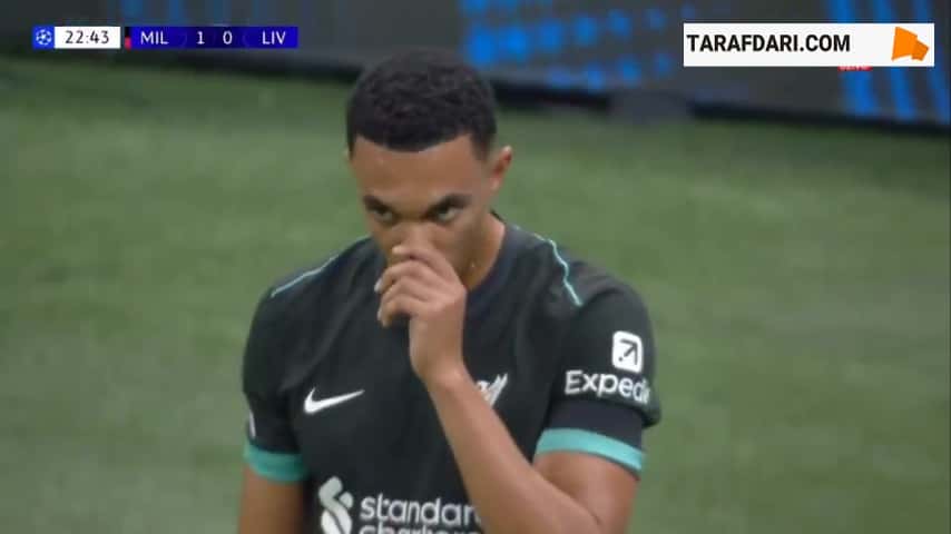 گل ابراهیم کوناته به میلان (میلان 1-1 لیورپول)