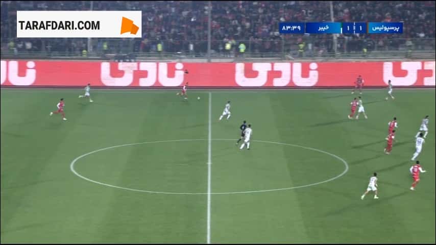 گل عیسی آل کثیر به خیبر (پرسپولیس 2-1 خیبر خرم آباد)