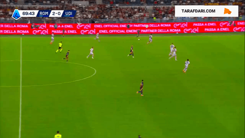 گل توماسو بالدانزی به اودینزه (رم 3-0 اودینزه)