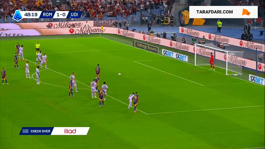 گل پائولو دیبالا به اودینزه (رم 2-0 اودینزه)