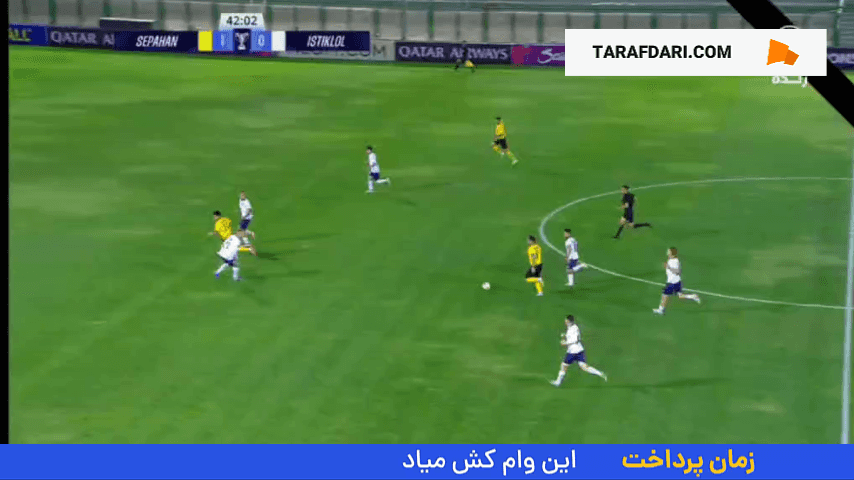 گل آقایی پور به استقلال تاجیکستان (سپاهان 2-0 استقلال تاجیکستان)