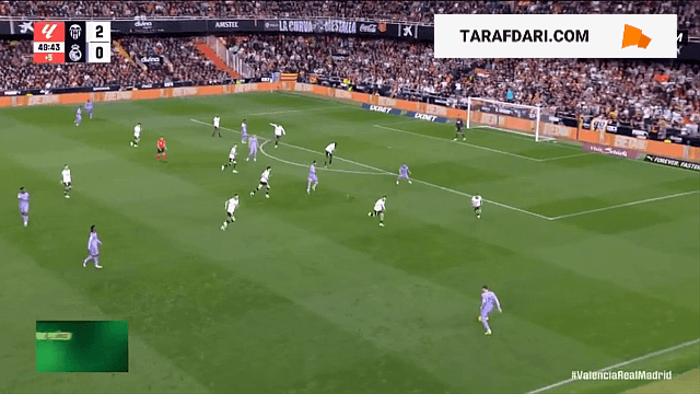گل وینیسیوس جونیور به والنسیا (والنسیا 2-1 رئال مادرید)
