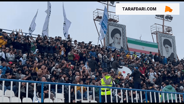 تشویق مردان و زنان در ورزشگاه سرویس قایقران / فیلم