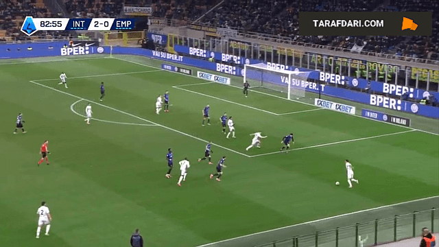 گل اسپوزیتو به اینتر (اینتر 2-1 امپولی)