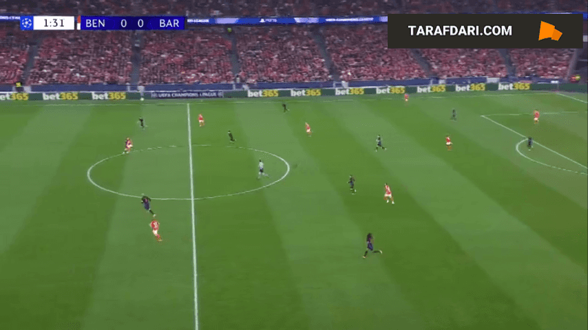 گل ونجلیس پاولیدیس به بارسلونا (بنفیکا 1-0 بارسلونا)