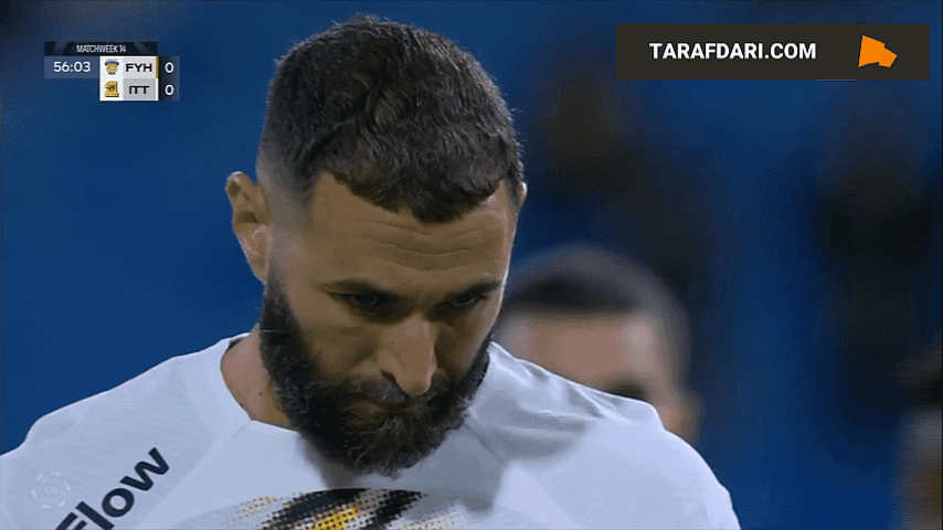 کریم بنزما-الاتحاد عربستان-الفیحا-پنالتی از دست رفته