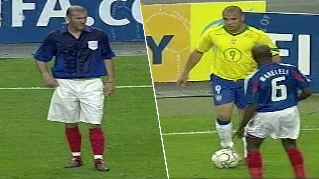 فرانسه-برزیل-بازی دوستانه 2004-استاد دو فرانس-زینالدین زیدان-رونالدینیو-رونالدو نازاریو-تیری آنری-نتیجه 0-0-ستارگان فوتبال-تاریخچه فوتبال-بازیهای بهیادماندنی