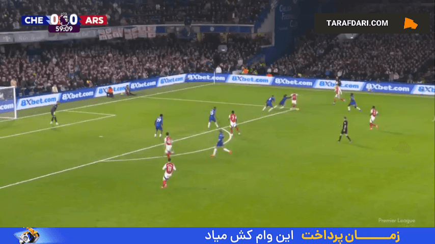 گل گابریل مارتینلی به چلسی (چلسی 0-1 آرسنال)