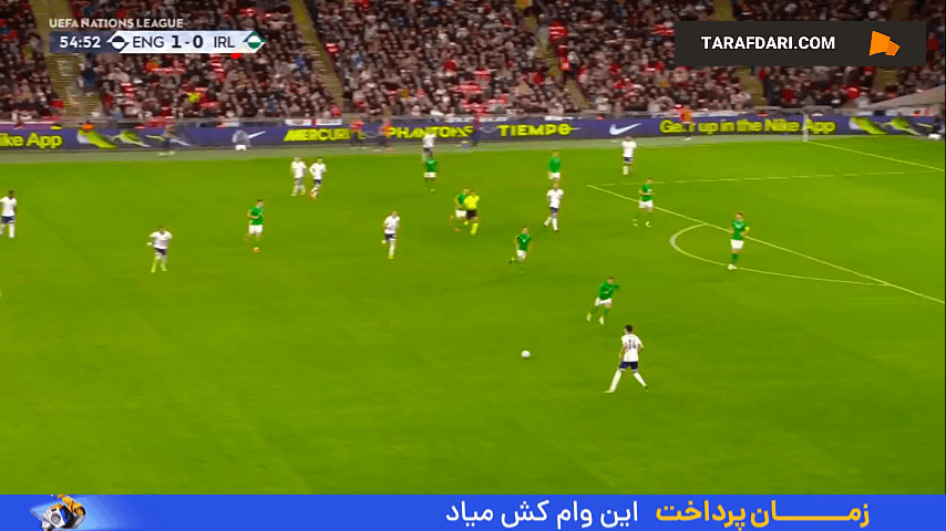 گل آنتونی گوردون به ایرلند (انگلیس 2-0 ایرلند)