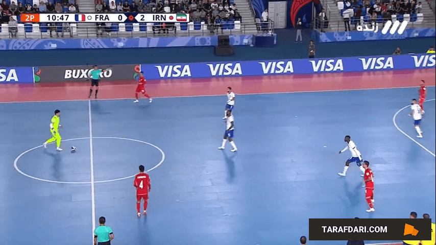 گل علیرضا رفیعیپور به فرانسه (فرانسه 0-3 ایران)