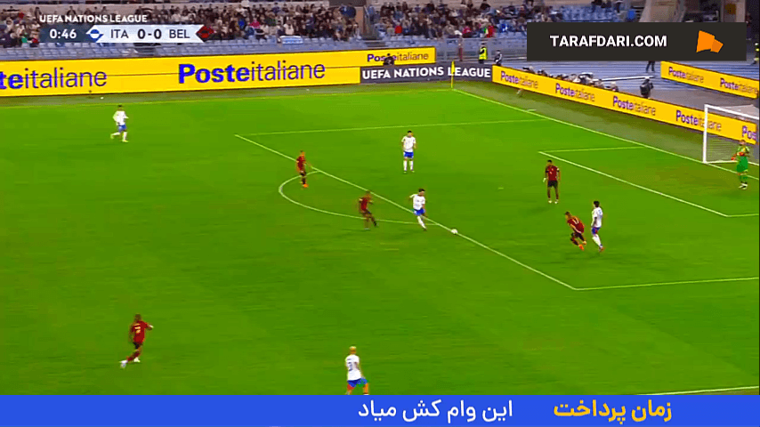 گل اول ایتالیا به بلژیک توسط آندره آ کامبیاسو