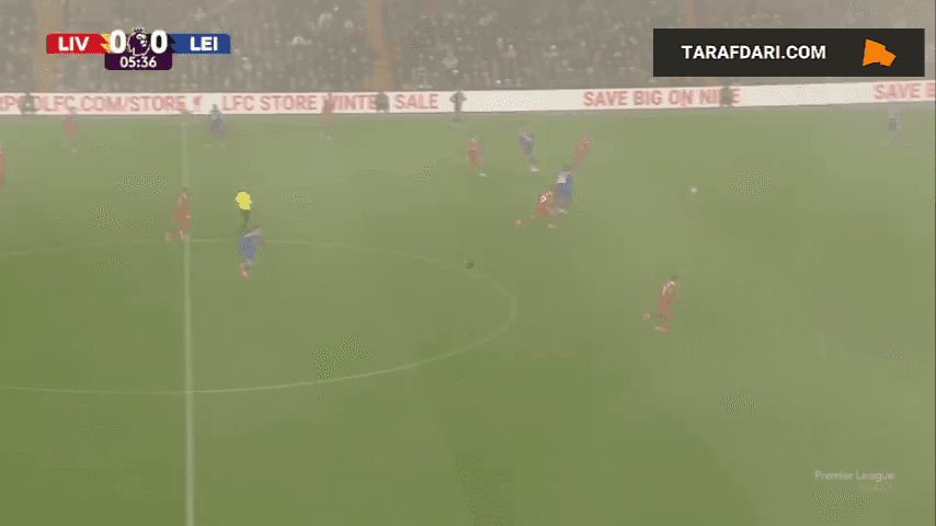 گل جوردن آیو به لیورپول (لیورپول 0-1 لسترسیتی)