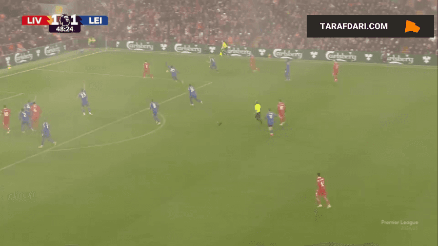 گل کرتیس جونز به لسترسیتی (لیورپول 2-1 لسترسیتی)