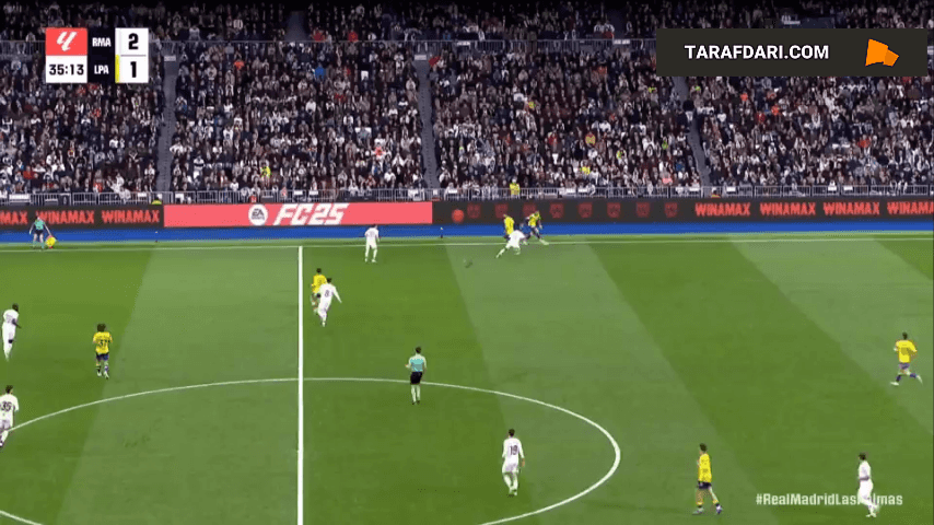 گل دوم و زیبای کیلیان امباپه به لاس پالماس (رئال مادرید 3-1 لاس پالماس)
