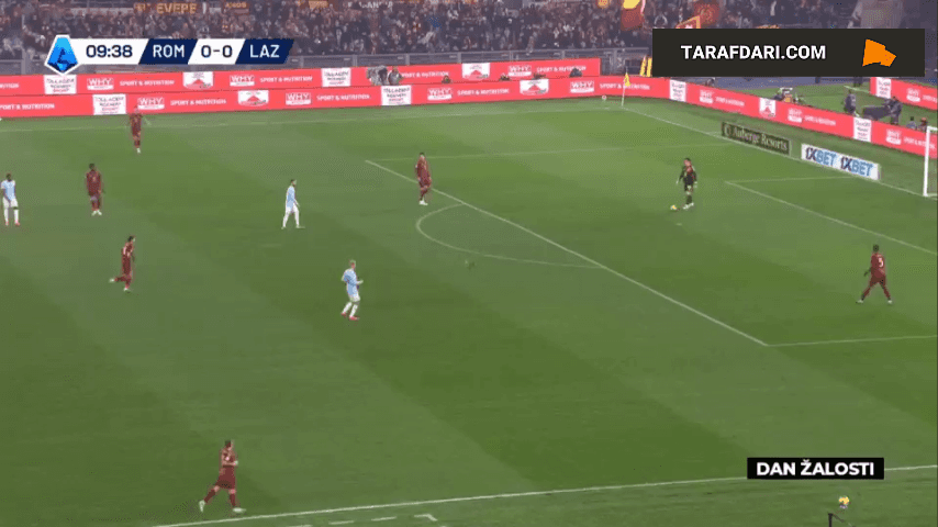گل زیبای لورنتزو پلگرینی به لاتزیو (رم 1-0 لاتزیو)