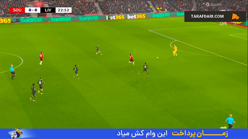 گل داروین نونیز به ساوتهمپتون (ساوتهمپتون 0-1 لیورپول)