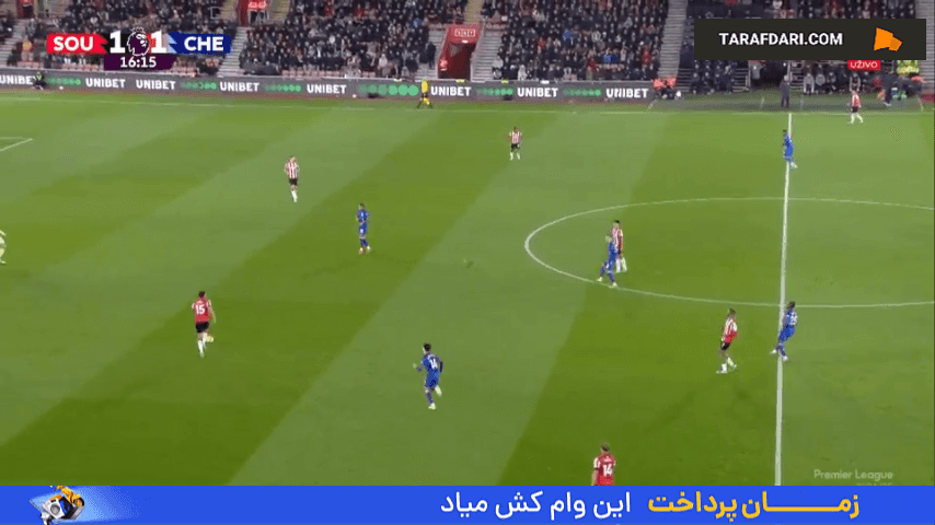 گل کریستوفر انکونکو به ساوتهمپتون روی اشتباه دروازهبان (ساوتهمپتون 1-2 چلسی)