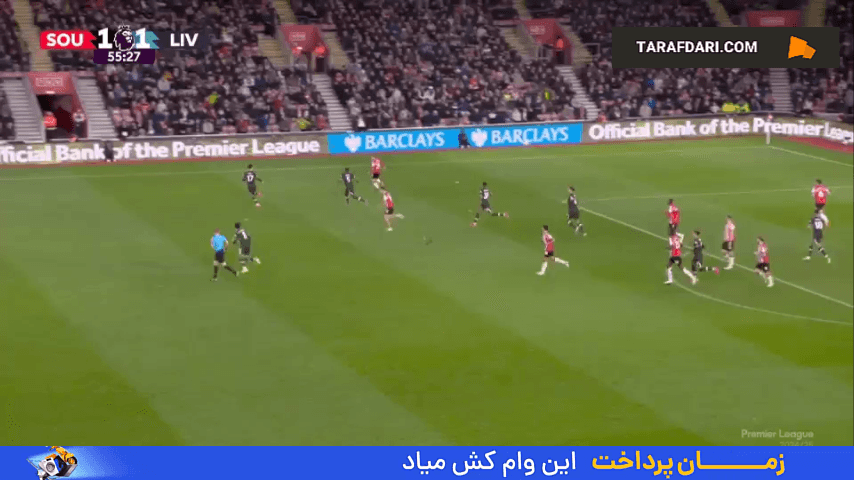 گل متئوس فرناندز به لیورپول (ساوتهمپتون 2-1 لیورپول)