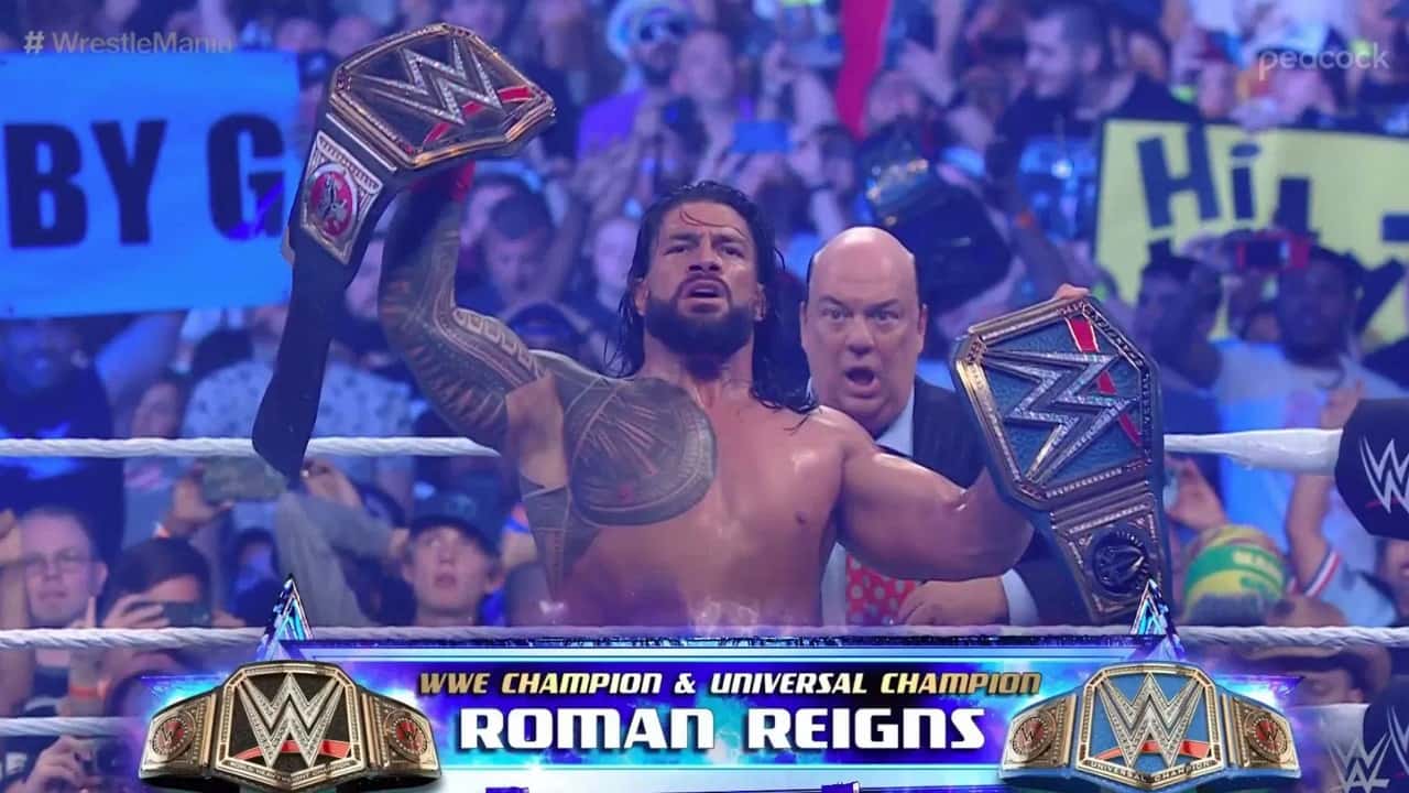 جان سینا - رسلمنیا - قهرمانی WWE - کوفی کینگستون - رومن رینز - WWE - کشتیگیران WWE
