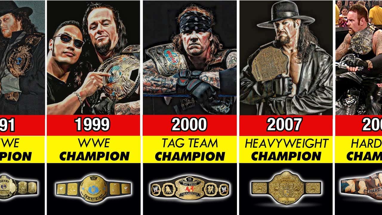 آندرتیکر - قهرمانیهای آندرتیکر - WWE - قهرمانی WWE - قهرمان سنگینوزن - WrestleMania - برادران نابودی - Brothers of Destruction - کشتی حرفهای - تاریخ WWE - Survivor Series 1991 - رکورد WrestleMania - قهرمانی تگ تیم - قهرمانی WCW - اسطوره کشتی حرفهای