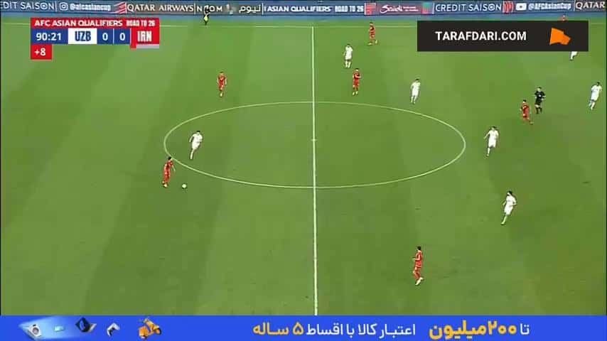 رد شدن پنالتی ایران مقابل ازبکستان با تصمیم VAR