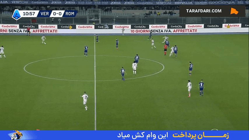 دیدار ورونا و رم در سری آ