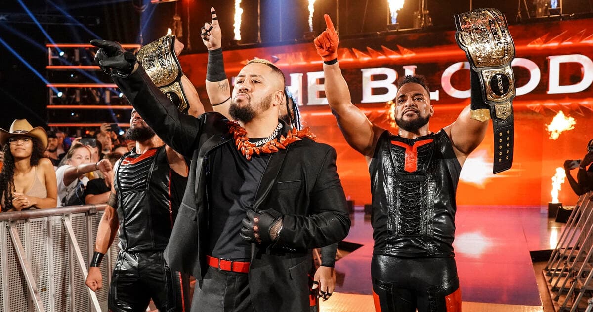 بلادلاین 2 (سولو سیکوا، جیکوب فاتو، تانگا لوا و تاما تانگا) ستارگان کشتی کج و WWE در اسمکدان