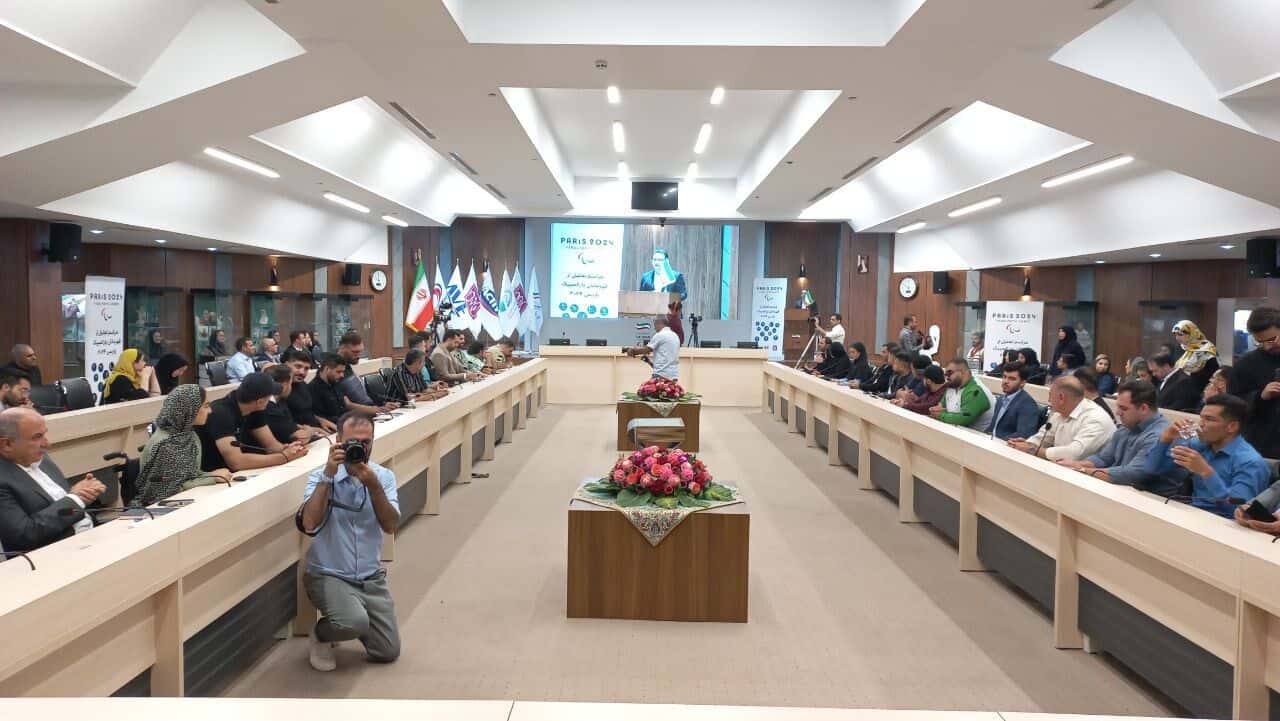 عکس از مراسم تجلیل از مدالآوران پارالمپیک پاریس