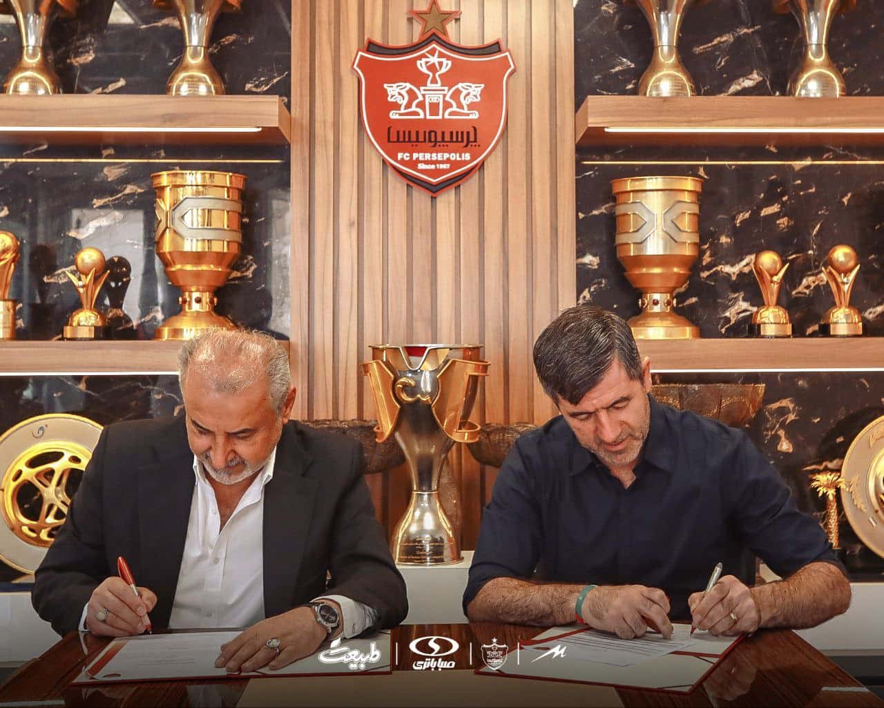 عکس از کریم باقری در کنار رضا درویش بعد از بازگشت به پرسپولیس