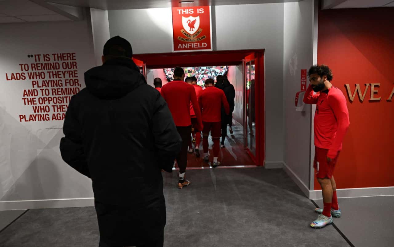 محمد صلاح و یورگن کلوپ در آنفیلد