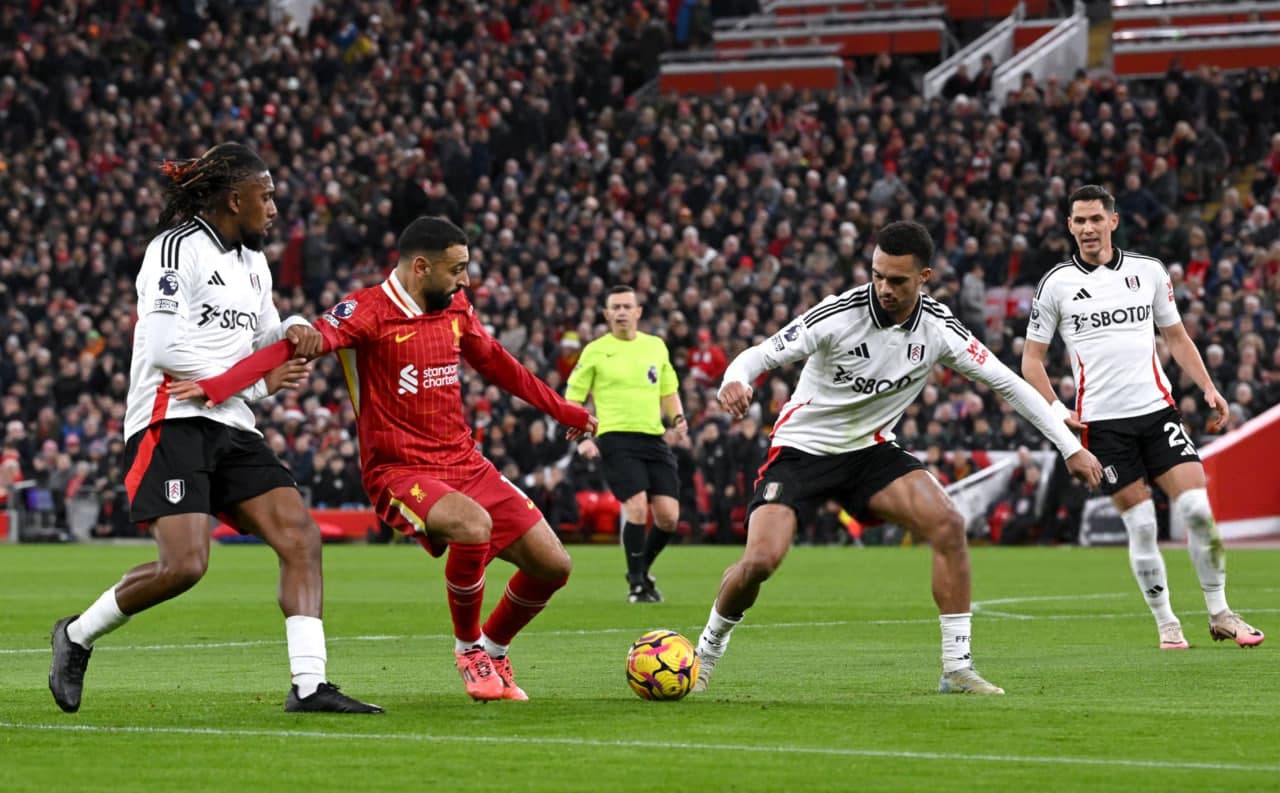 محمد صلاح در بازی فولام و لیورپول