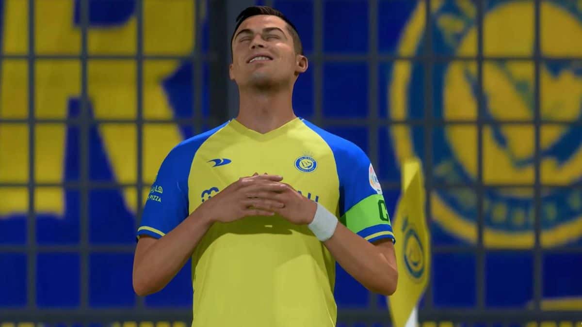 شبیهسازی کریستیانو رونالدو در پیراهن النصر در بازی FC 25