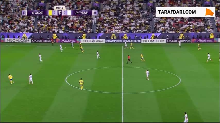 گل جون دوران به استقلال روی اشتباه حسینی (النصر 1-0 استقلال)