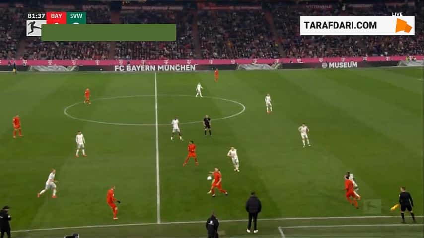 گل لروی سانه به وردربرمن (بایرن مونیخ 2-0 وردربرمن)