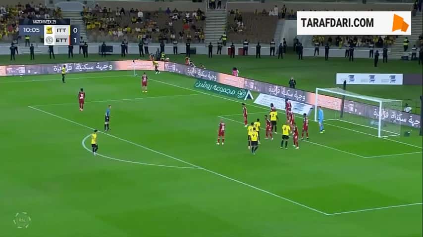 گل و پاس گل کریم بنزما در جریان پیروزی 3-1 الاتحاد مقابل الاتفاق