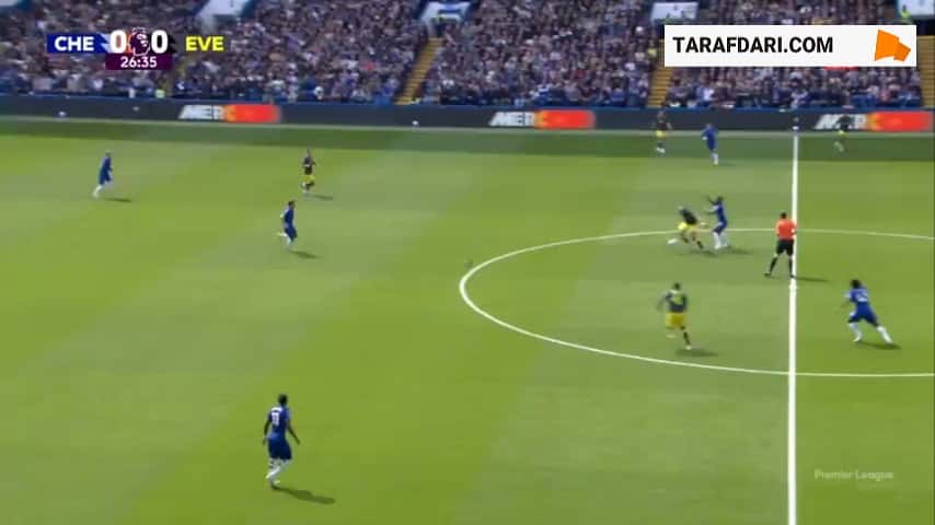 گل نیکلاس جکسون به اورتون (چلسی 1-0 اورتون)