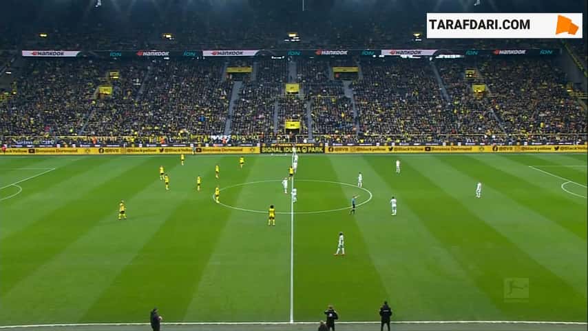 تساوی خانگی دورتموند مقابل وردربرمن