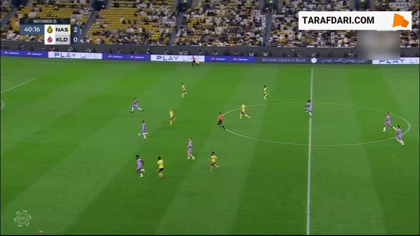 گل جون دوران به الخلود (النصر 3-0 الخلود)