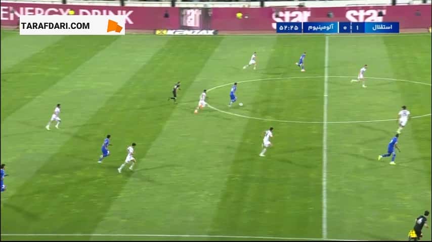 گل محمد حسین اسلامی به آلومینیوم (استقلال 2-0 آلومینیوم اراک)
