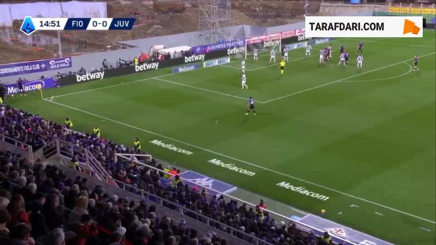 گل رابین گوزنس به یوونتوس (فیورنتینا 1-0 یوونتوس)