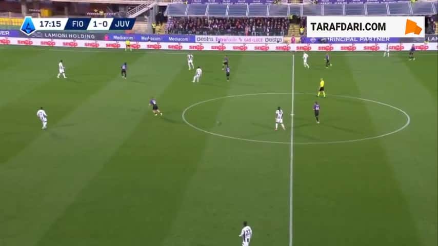 گل رولاندو ماندراگورا به یوونتوس (فیورنتینا 2-0 یوونتوس)