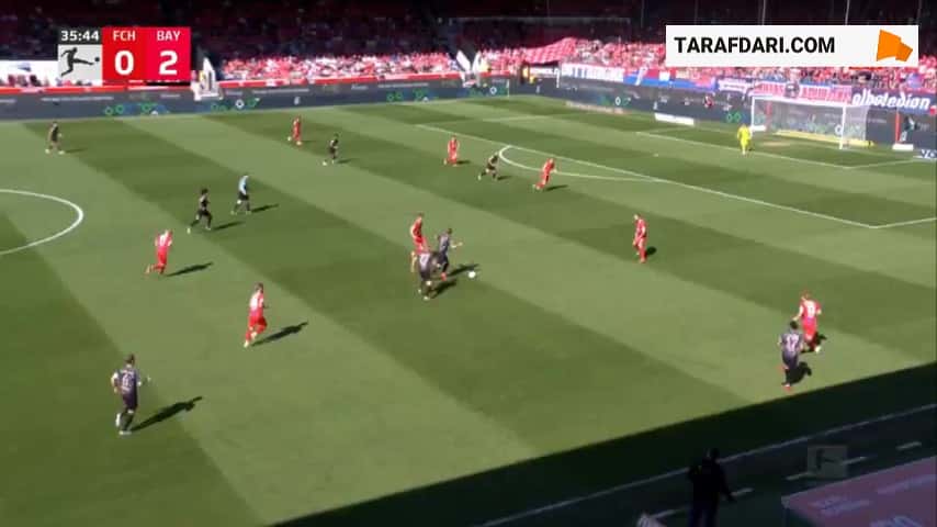 گل کینگزلی کومان به هایدنهایم (هایدنهایم 0-3 بایرن مونیخ)