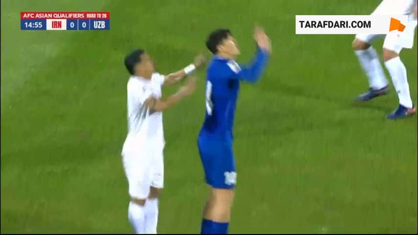 گل ارکینوف به ایران روی اشتباه شجاع خلیل زاده (ایران 0-1 ازبکستان)