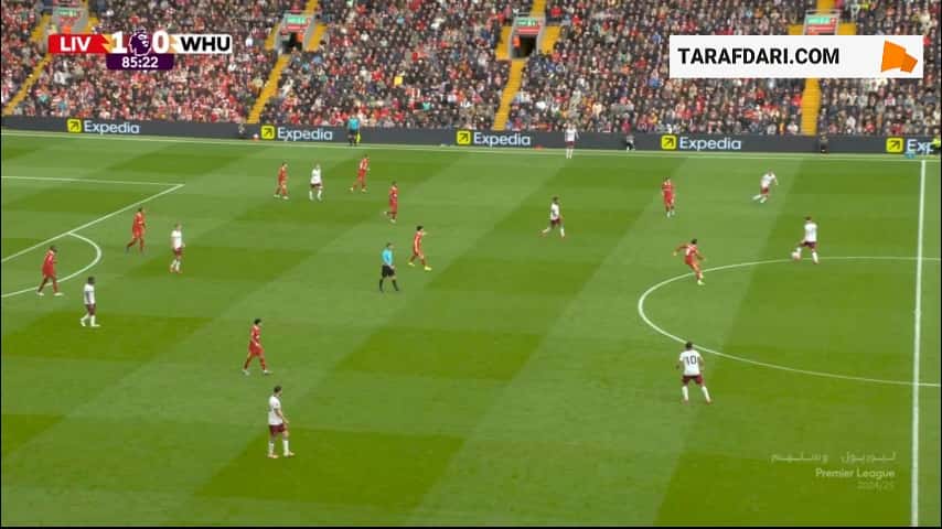 گل به خودی اندی رابرتسون مقابل وست هم روی همکاری با فن دایک! (لیورپول 1-1 وست هم)