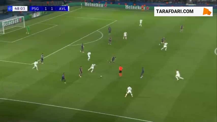 دریبل دیدنی و گل زیبای کوارتسخلیا به استون ویلا (پاری سن ژرمن 2-1 استون ویلا)