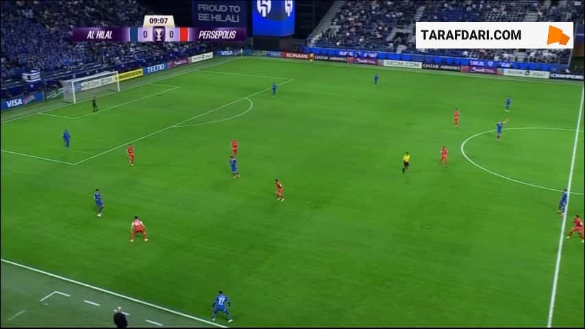 گل انفرادی مالکوم به پرسپولیس (الهلال 1-0 پرسپولیس)