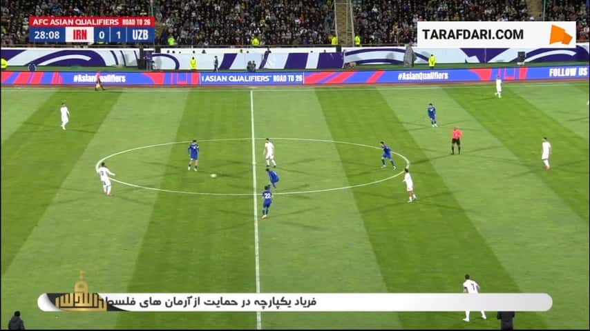 از دست رفتن موقعیت خوب گلزنی توسط سردار آزمون (ایران 0-1 ازبکستان)